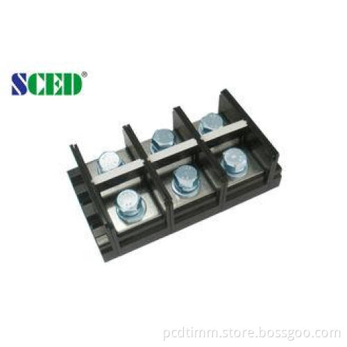 600V 500A High Current Terminal Blocks / Right Angle Wire T
